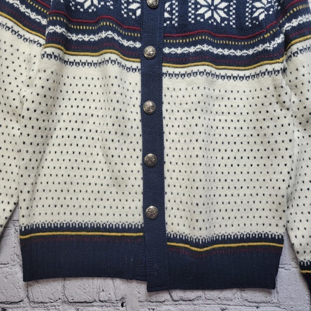 Vintage Alps Knitmeister‎ Nordic Winter Ski Cardigan Sweater Size XL - Picture 3 of 12